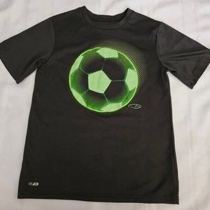 Boys Size Medium (8/10) Champion Duo/Dri Logo Graphic Soccer Tee